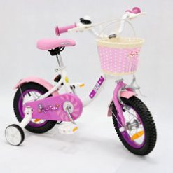 canary kids bike - lollipop 12 - white-pink